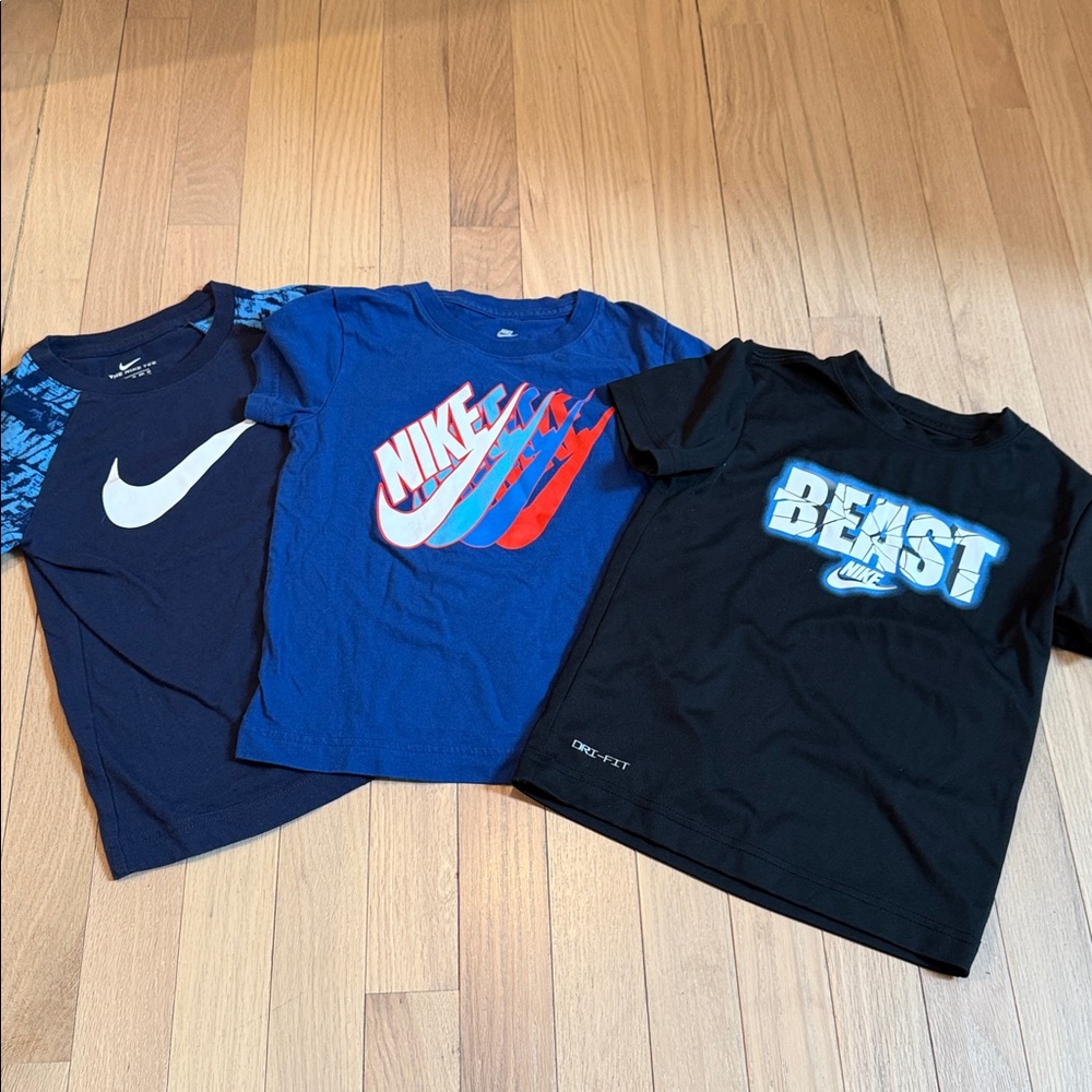Nike Kids T-Shirt Collection - Gray, Navy, Blue, Black set of 3